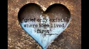 grief only exists where love lived first