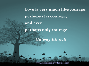 love is courage